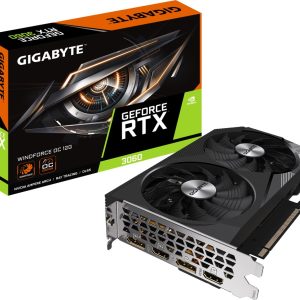 GIGABYTE GeForce RTX 3060 Windforce OC 12G Rev 2.0 Grafikkarte – 2x DisplayPort/2x HDMI [NEU]