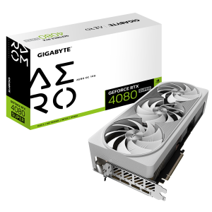 Gigabyte GeForce RTX 4080 SUPER 16GB Aero OC – 16GB GDDR6X, 1x HDMI, 3x DP