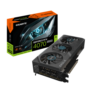 Gigabyte GeForce RTX 4070 SUPER EAGLE OC 12GB – 12GB GDDR6X, 1x HDMI, 3x DP