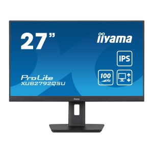 Iiyama ProLite XUB2792QSU-B6 Office Monitor 27 ” (68.5 cm), WQHD-Auflösung, IPS, 100Hz Bildwiederholrate,150 mm höhenverstellbar