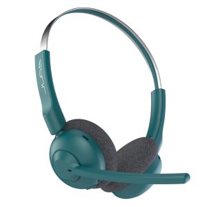 JLab GO Work Pop Wireless On-Ear Bluetooth Kopfhörer 50h Stunden Spielzeit, Mikrofonarm, Bluetooth-Multipoint-Technologie