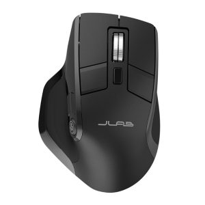 JLab Epic Bluetooth-Maus, Ergonomisches Design, 9 Tasten Verbindung über Bluetooth oder USB-Dongle, Kompatibel mit Windows, Mac OS und Chrome OS