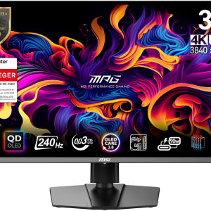 MSI MPG 321URXDE QD-OLED Gaming Monitor – 4K UHD, 240 Hz, 0,03ms MSI OLED Care 2.0, HDMI 2.1