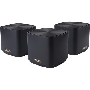 ASUS ZenWiFi XD4 Plus AX1800 3er Set Schwarz kombinierbarer Router Home Mesh WiFi 6 System