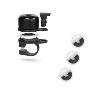 AirBell Fahrradklingel, 31,8 mm + Apple AirTag 4er-Pack