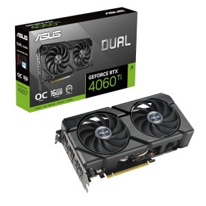 ASUS DUAL GeForce RTX 4060Ti EVO OC Grafikkarte, 16GB GDDR6, HDMI, 3x DP, PCIe 4.0