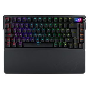 ASUS ROG Azoth Extreme 75% Gaming Keyboard, Mechanical ROG NX-RED Switches (Linear), OLED Touchscreen, Rapid-Trigger