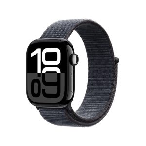 Apple Watch Series 10 GPS 42mm Aluminium Diamantschwarz Sport Loop Ink