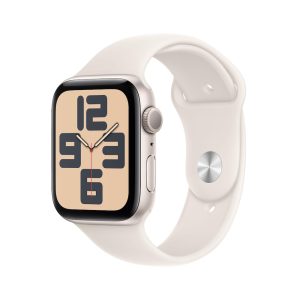 Apple Watch SE GPS 44mm Alu Polarstern Sportarmband Polarstern – M/L