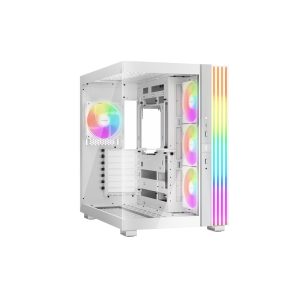 be quiet! Light Base 600LX Weiß Midi Tower Gaming Gehäuse inkl. 4 ARGB Lüfter