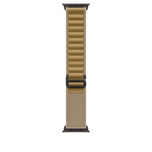 Apple Watch Alpine Loop Armband für Watch Ultra 49mm Mandel / Titan schwarz (L)