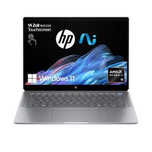 HP OmniBook Ultra 14″ 2,2k Touchscreen Ryzen AI 9 HX 365 16GB/1TB SSD Windows 11 Home – 14-fd0094ng Copilot+PC