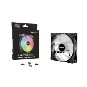 be quiet! Light Wings LX PWM high-speed fan 120mm Black