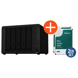 Synology DS1522+ NAS System 5-Bay 16 TB inkl. 2x 8 TB Synology HDD HAT3310-8T