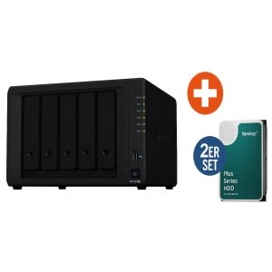 Synology DS1522+ NAS System 5-Bay 8 TB inkl. 2x 4 TB Synology HDD HAT3300-4T