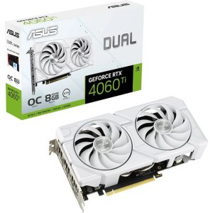 ASUS DUAL GeForce RTX 4060Ti EVO White Gaming Grafikkarte 8GB GDDR6, 1xHDMI, 3xDP