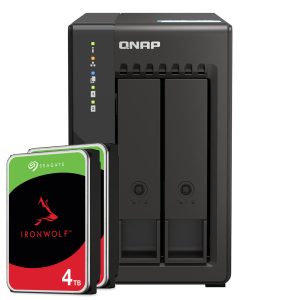 QNAP TS-253E-8G 8TB IronWolf NAS-Bundle NAS inkl. 2x 4TB IronWolf 3.5 Zoll SATA Festplatte