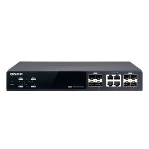 QNAP QSW-M804-4C Smart Managed Switch 4x 10GbE SFP+ Ports, 4x 10GbE SFP+/RJ45 Kombo Ports