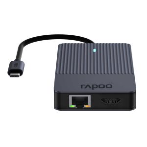 Rapoo USB-C Multiport Adapter, 10-in-1 grau