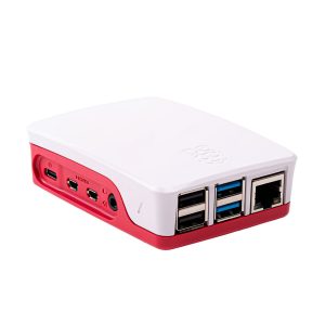 Original Raspberry Pi 4 B Plastik Gehäuse – weiß/rot