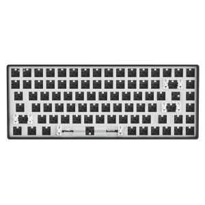 Sharkoon SKILLER SGK50 S3 Barebone Gaming Tastatur – komplett personalisierbare Gaming Tastatur im 75% Layout, Hot-Swap, RGB-Beleuchtung, QWERTZ-Layou