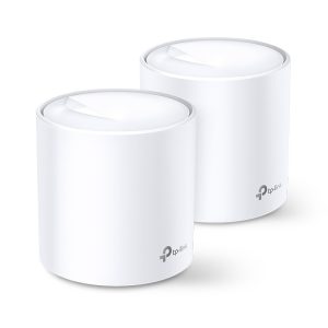 TP-Link Deco X20 WiFi 6 Mesh System, 2er Set AX1800 Dual-Band, 2x Gb LAN/WAN (pro Einheit)