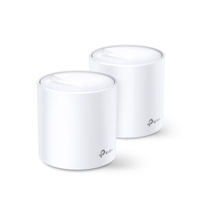 TP-Link Deco X60 WiFi 6 Mesh System, 2er Set AX3000 Dual-Band, 2x Gb LAN/WAN (pro Einheit)