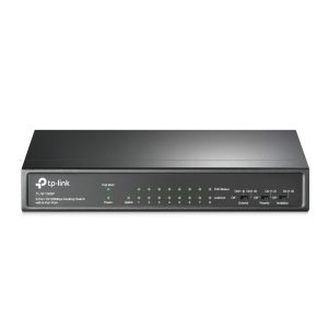 TP-Link SF1009P Unmanaged Switch 9x Fast Ethernet (8x PoE+, max. 65W)