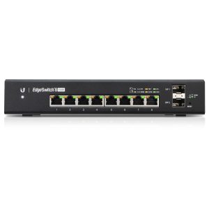 Ubiquiti EdgeSwitch 8-Port (ES-8-150W) [PoE+, 150W, 2x SFP, Desktop- und Wand-montierbar]