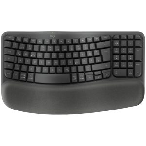 Logitech Wave Keys for Business – GRAPHITE Kabellose ergonomische Tastatur