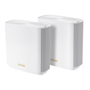 ASUS ZenWiFi AX Mesh WLAN System 2er Set, weiß (XT8) [WLAN AX, AX6600, bis zu 6600 Mbit/s, Triband, MU-MIMO]