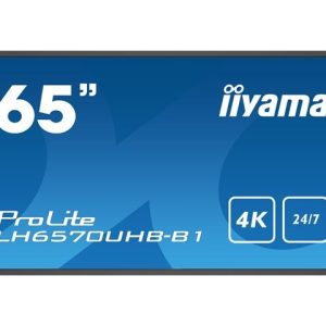 iiyama ProLite LH6570UHB-B1 (164 cm (64.5″) sichtbar) LCD-Display mit LED-Hintergrundbeleuchtung – 4K