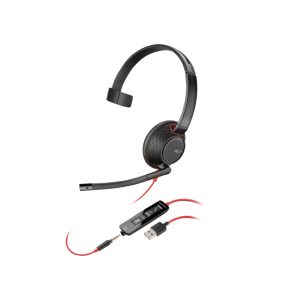 Poly Blackwire 5210 Monaural USB-A Headset & 3.5mm clink