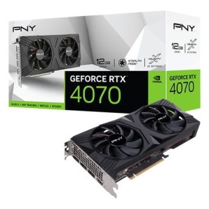 PNY GeForce RTX 4070 12GB – VERTO Dual Fan Edition – Graphic cards – GeForce RTX 4070 – 12 GB