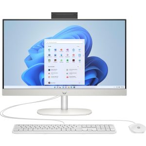 HP All-in-One 24-cr0009ng, Starry White, Ryzen 3 7320U, 8GB RAM, 512GB SSD