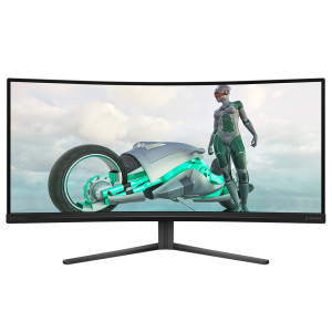 Philips Evnia 34M2C3500L 32 Zoll WQHD Curved Gaming Monitor, 180 Hz, 0.5 ms, FreeSync Premium, HDR10 (3440×1440, 2x HDMI, DisplayPort) dunkel grau