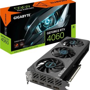 Gigabyte GeForce RTX 4060 EAGLE OC 8G Grafikkarte – 8GB GDDR6X, 2x HDMI, 2x DP