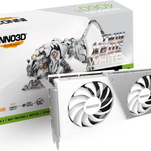 Inno3D Geforce RTX 4060 TI 16 GB Twin X2 OC White Grafikkarte – 16GB GDDR6, 1x HDMI, 3x DP