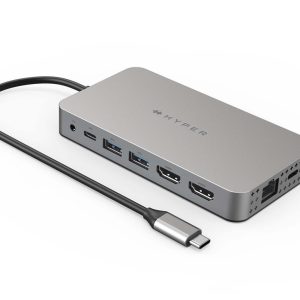 Hyper Drive Dual HDMI 10-in1 Travel Dock für MacBook