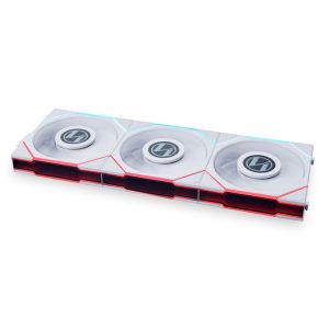 Lian Li UNI FAN TL LCD Reverse Blade weiß 3-Pack + Controller | 120mm Gehäuselüfter