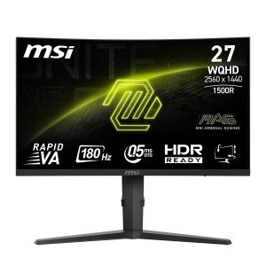 MSI MAG 275CQPFDE Gaming Monitor – QHD Cuved Panel, 180Hz, 0.5ms