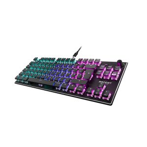 Roccat Vulcan TKL AIMO Gaming Tastatur Kompakte mechanische RGB-Gaming-Tastatur mit Red Switches und DE Layout