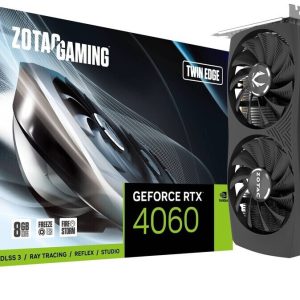 Zotac Gaming GeForce RTX 4060 Twin Edge Grafikkarte – 8GB GDDR6, 1x HDMI, 3x DP