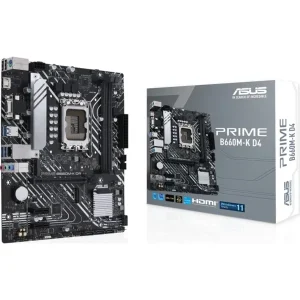 ASUS PRIME B660M-K D4 mATX Mainboard Sockel 1700 USB/HDMI/VGA