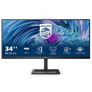 Philips E-Line 346E2LAE 86,4cm (34″) WQHD Monitor 21:9 HDMI/DP/USB-C PD65W 100Hz