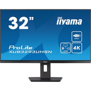 iiyama ProLite XUB3293UHSN-B5 80cm (31,5″) 4K UHD IPS Monitor HDMI/DP/USB-C 60Hz