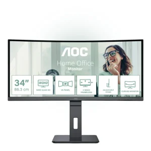 AOC CU34P3CV 86,4cm (34“) UWQHD VA Monitor Curved 21:9 HDMI/DP/USB-C PD65W 100Hz