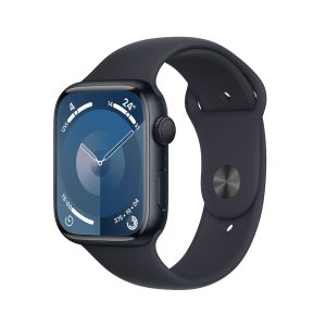 Apple Watch Series 9 GPS 45mm Aluminium Mitternacht Sportarmband Mitternacht S/M