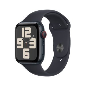 Apple Watch SE (2. Gen) LTE 44mm Alu Mitternacht Sportarmband Mitternacht – M/L