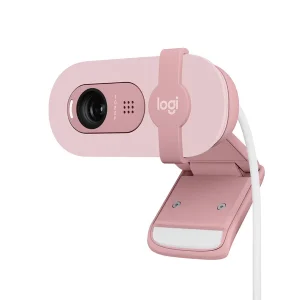 Logitech Brio 100 Full HD-Webcam Rosé – inkl. Beleuchtungskorrektur